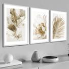 Kit Quadro Decorativo Moldura Folhagem Sala Quarto Casal Dourada Moderno Luxo Grande Kit Quadro Decorativo Moldura Folhagem Sala Quarto Casal Dourada Moderno Luxo Grande