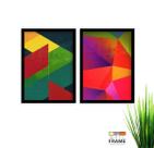 Kit Quadro Decorativo Neutro Moderno 2 peças de 40