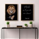 Kit Quadro Decorativo Salmos 121 Moldura Mel