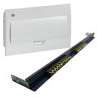 Kit Quadro Distribuição Sobrepor 18 Disj + Barrament 18 Disj Kit Quadro Distribuição Sobrepor 18 Disj + Barrament 18 Disj