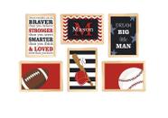 kit quadro esporte infantil decorativo quarto criança bebê