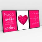 Kit Quadro Nada é Tão Nosso Decorativo Kit Quadro Nada é Tão Nosso Decorativo