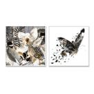 Kit Quadro Natureza em Movimento 72x72cm com Vidro e Moldura Kit Quadro Natureza em Movimento 72x72cm com Vidro e Moldura