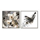 Kit Quadro Natureza em Movimento 72x72cm com Vidro e Moldura Kit Quadro Natureza em Movimento 72x72cm com Vidro e Moldura