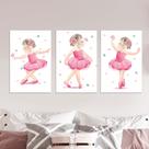 Kit quadros bailarinas dançando