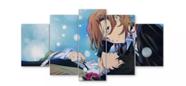 Kit Quadros Decoração Anime Capa Sword Art"