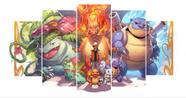 Kit Quadros Decoração Ash Pokemons Primeira Geração"