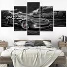 Kit Quadros Decoração Carro Esportivo"