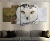 Kit Quadros Decoração Coruja Branca"