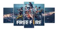 Kit Quadros Decoração Free Fire Game"