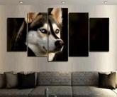 Kit Quadros Decoração Husky Siberiano "
