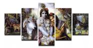Kit Quadros Decoração Krishna Vishnu"