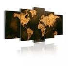Kit Quadros Decoração Mapa Mundo Antigo"
