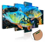 Kit Quadros Decoração Pesca Peixe Tucunare" Kit Quadros Decoração Pesca Peixe Tucunare"