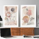 Kit Quadros Decorativos Mulher Empoderada Rosas Mold Branca