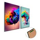 Kit quadros decorativos sala quarto gamer video game