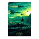 Kit Quadros Star Wars Despertar da Força III Cor Verde Sala Kit Quadros Star Wars Despertar da Força III Cor Verde Sala