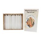 Kit Quaresma 40 velas + Folheto Nossa Senhora de Guadalupe