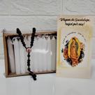 Kit Quaresma 40 velas + Folheto + Terço Nossa Senhora de Guadalupe