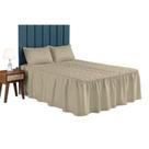 Kit Quarto Diva Queen 3 Peças Matelada Bordada Cama Box