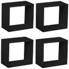 Kit Quarto Infantil 4 Nichos Cubo Vitra Kit Cubos Baby Espresso Móveis Preto Kit Quarto Infantil 4 Nichos Cubo Vitra Kit Cubos Baby Espresso Móveis Preto