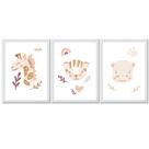 Kit Quarto Infantil Bebê Quadros com Moldura Astronauta Infantil Oração Maternidade Ursinhos Anjos 20x30cm