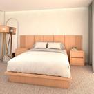 Kit Quarto MDF Queen Sob medida com 2 Mesas e Cabeceira 3m