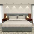 Kit Quarto Sob Medida King MDF Com Cabeceira 3,50m e 2 Mesas Kit Quarto Sob Medida King MDF Com Cabeceira 3,50m e 2 Mesas