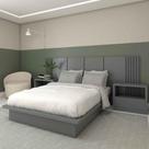 Kit Quarto Sob Medida MDF Casal com 2 Mesas e Cabeceira 2,7m