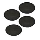 Kit Quatro Bandejas Redonda Antiderrapante 40cm Weck