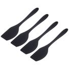 Kit Quatro Espátulas Arredondadas Profissional Preta Weck