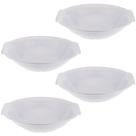 Kit Quatro Saladeira Redonda de Melamina c/ alça ø 25 x 5,6 cm WECK