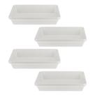 Kit Quatro Travessas de Melamina Retangular Funda 30 x 22,5 x 5,7cm WECK