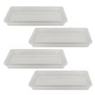 Kit Quatro Travessas de Melamina Retangular Funda 40 x 27,5 x 5cm WECK Kit Quatro Travessas de Melamina Retangular Funda 40 x 27,5 x 5cm WECK