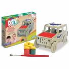 Kit Quebra-cabeça Carrinho para Pintura 3D - 28 peças - Madeira - 5276 - Xalingo
