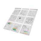 Kit quebra cabeça de colorir com canetinhas - 12 unidades