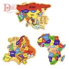 Kit Quebra-Cabeça Mapa da Europa, Ásia e África