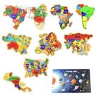 Kit Quebra-cabeça Mapas E Sistema Solar Kit Quebra-cabeça Mapas E Sistema Solar