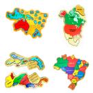 Kit Quebra-cabeça Mapas