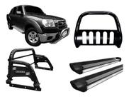 Kit Quebra Mat+estribo Pe+sant Antonio H3 Ranger 97/12 Preto