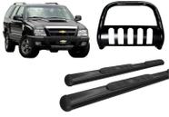 Kit Quebra Mato C/Chapa Estribo Oval Oblongo Preto Para Blazer Kit Quebra Mato C/Chapa Estribo Oval Oblongo Preto Para Blazer