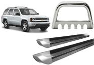Kit Quebra Mato C/Chapa Estribo Oval TrailBlazer Cromado Kit Quebra Mato C/Chapa Estribo Oval TrailBlazer Cromado