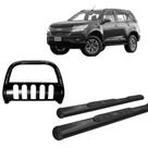 Kit Quebra Mato C/Proteção Estribo Oval TrailBlazer Preto Kit Quebra Mato C/Proteção Estribo Oval TrailBlazer Preto