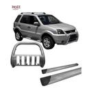 Kit Quebra Mato Estribo Alumínio EcoSport ate 2007 Grafite