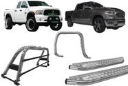 Kit Quebra Mato Estribo CH Santo Antônio Dodge Ram Cromado