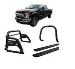 Kit Quebra Mato Estribo CH Santo Antônio H3 F250 C Duplo Preto Kit Quebra Mato Estribo CH Santo Antônio H3 F250 C Duplo Preto