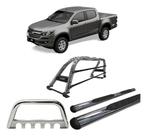 Kit Quebra Mato_estribo Chapa_'santo Ant' S10 12/20 Cromado