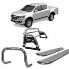 Kit Quebra Mato Estribo Chapa Santo Antônio H3 S10 12/20 Cromado