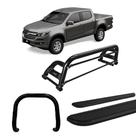 Kit Quebra Mato Estribo Chapa Santo Antônio S10 12/20 Preto