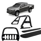 Kit Quebra Mato Estribo Chapa Santo Antônio S10 12/20 Preto Kit Quebra Mato Estribo Chapa Santo Antônio S10 12/20 Preto